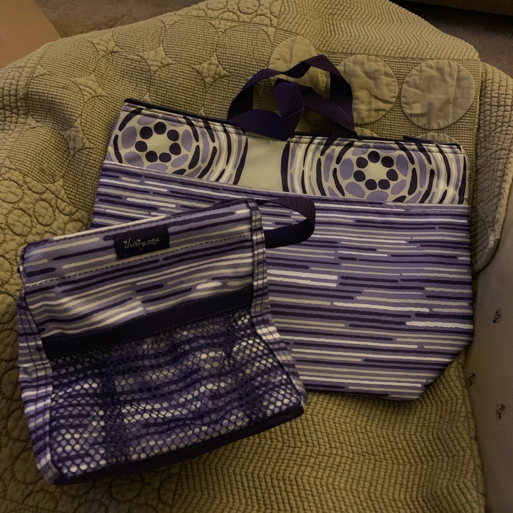Thermal lunch bag / Small carry all - purple